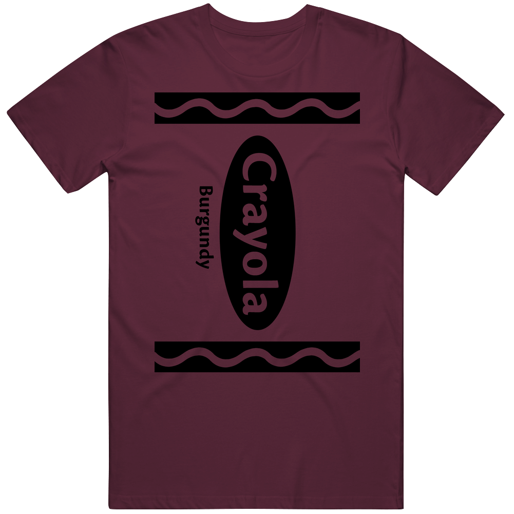 Crayola Burgundy Color Crayon Funny Halloween Group Costume Unisex Soft Cotton Tee T Shirt Crayola Burgundy Color Crayon Funny Halloween Group Costume Unisex Soft Cotton Tee T Shirt