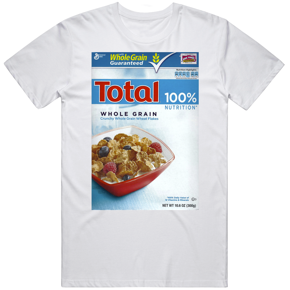 Total Box Greatest Cereal Of All Time Breakfast Fan Foodie Unisex Soft Cotton Tee T Shirt