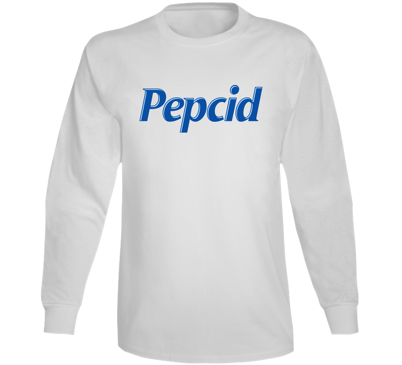 Pepcid Best Over The Counter Medication Logo Unisex Soft Cotton Tee Long Sleeve T Shirt Pepcid Best Over The Counter Medication Logo Unisex Soft Cotton Tee Long Sleeve T Shirt