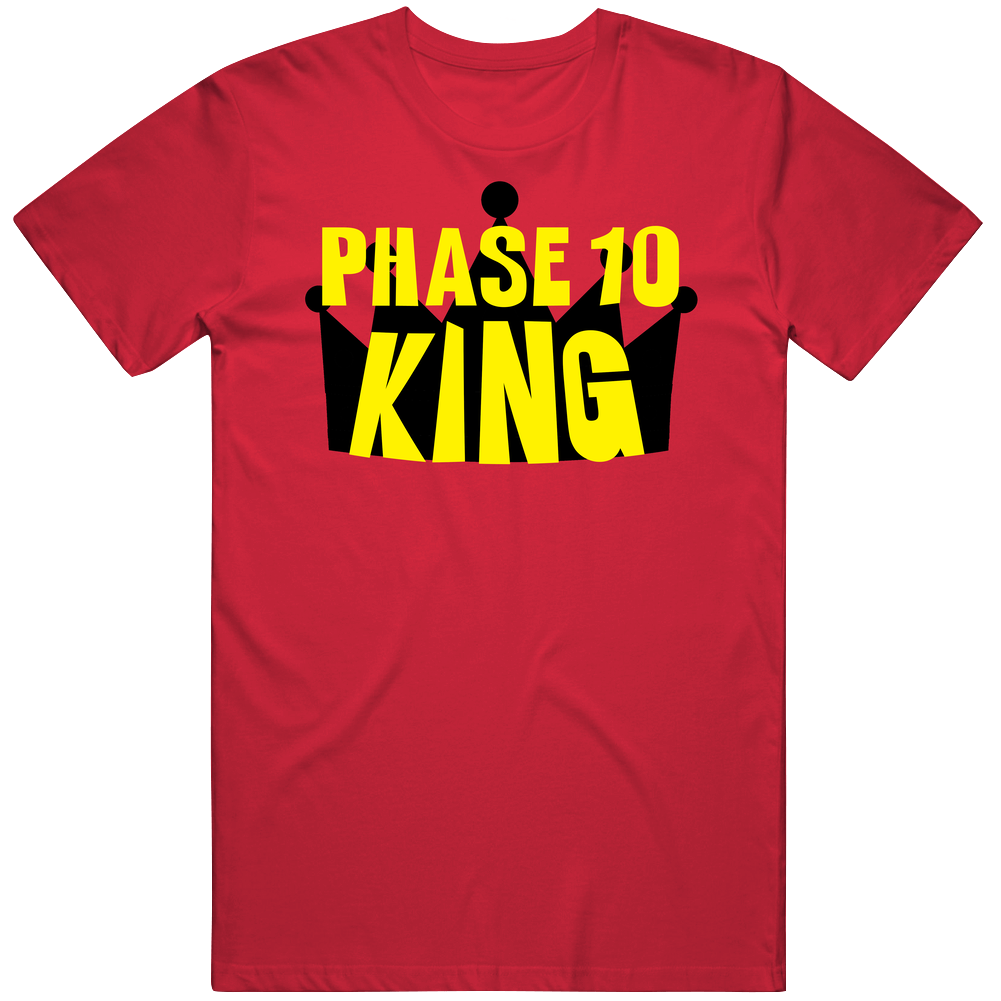 Phase 10 King Sports And Hobbies Master Unisex Soft Cotton Tee T Shirt