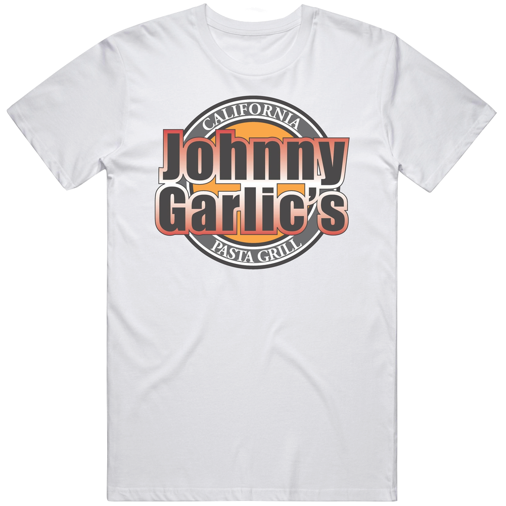 Johnny Garlic's Guy Fieri California Restaurant Food Logo Unisex Soft Cotton Tee T Shirt
