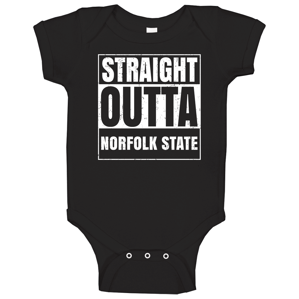 Norfolk State Va University College Straight Outta Graduation Parody Fan Unisex Soft Cotton Tee Baby One Piece Norfolk State Va University College Straight Outta Graduation Parody Fan Unisex Soft Cotton Tee Baby One Piece