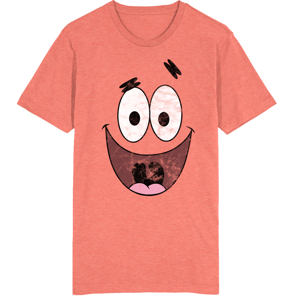 Patrick Star Starfish Spongebob Squarepants Big Face Halloween Costume Worn Look Vintage Unisex Unisex Soft Cotton Tee T Shirt Patrick Star Starfish Spongebob Squarepants Big Face Halloween Costume Worn Look Vintage Unisex Unisex Soft Cotton Tee T Shirt