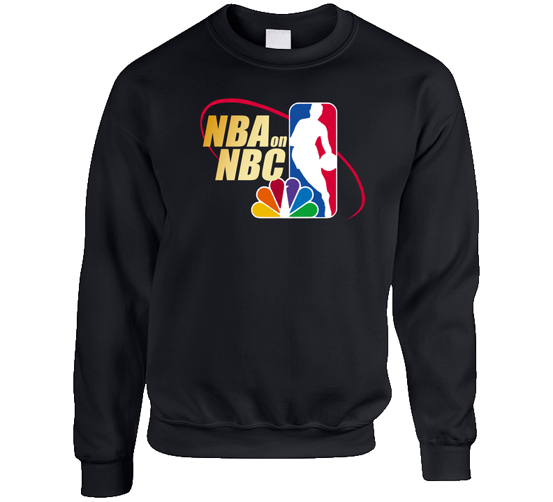 Nba On Nbc Retro Basketbal Intro Basketball Fan Crewneck Sweater Crewneck Sweatshirt Unisex Soft Cotton Tee Crewneck Sweatshirt