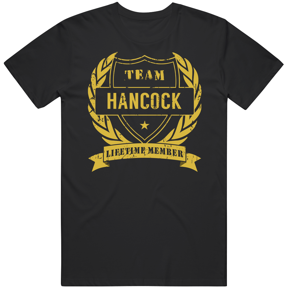 Team Hancock Lifetime Member Last Name Surname Unisex Soft Cotton Tee T Shirt Team Hancock Lifetime Member Last Name Surname Unisex Soft Cotton Tee T Shirt