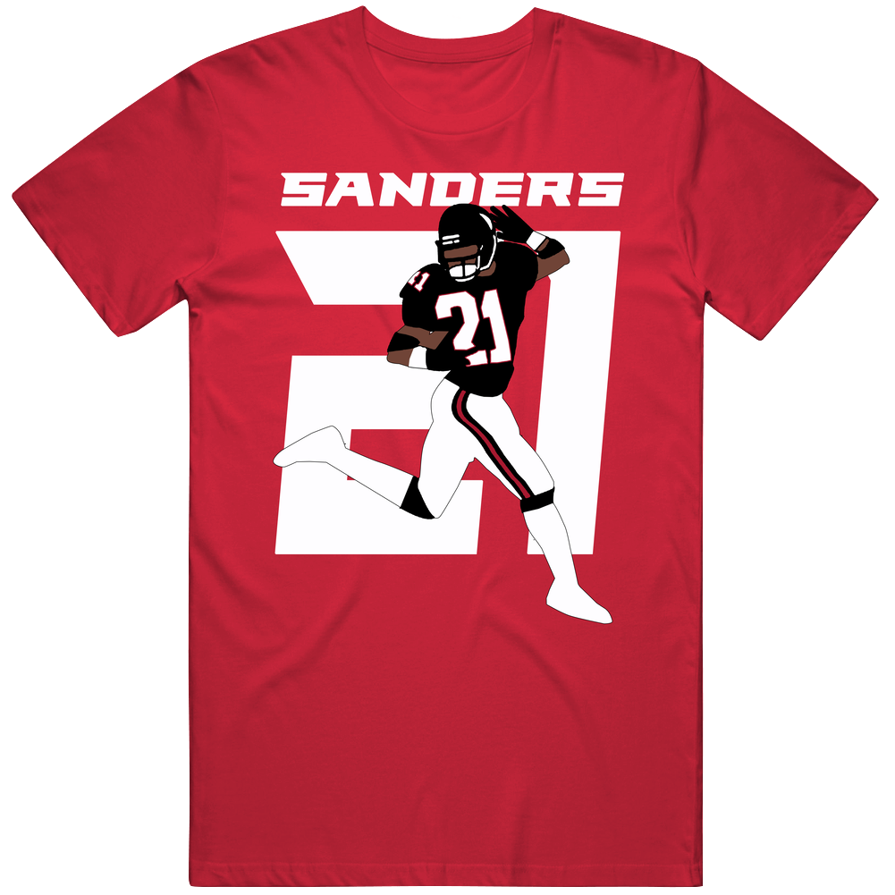Deion Sanders 21 Altanta Football Fan Unisex Soft Cotton Tee T Shirt Deion Sanders 21 Altanta Football Fan Unisex Soft Cotton Tee T Shirt