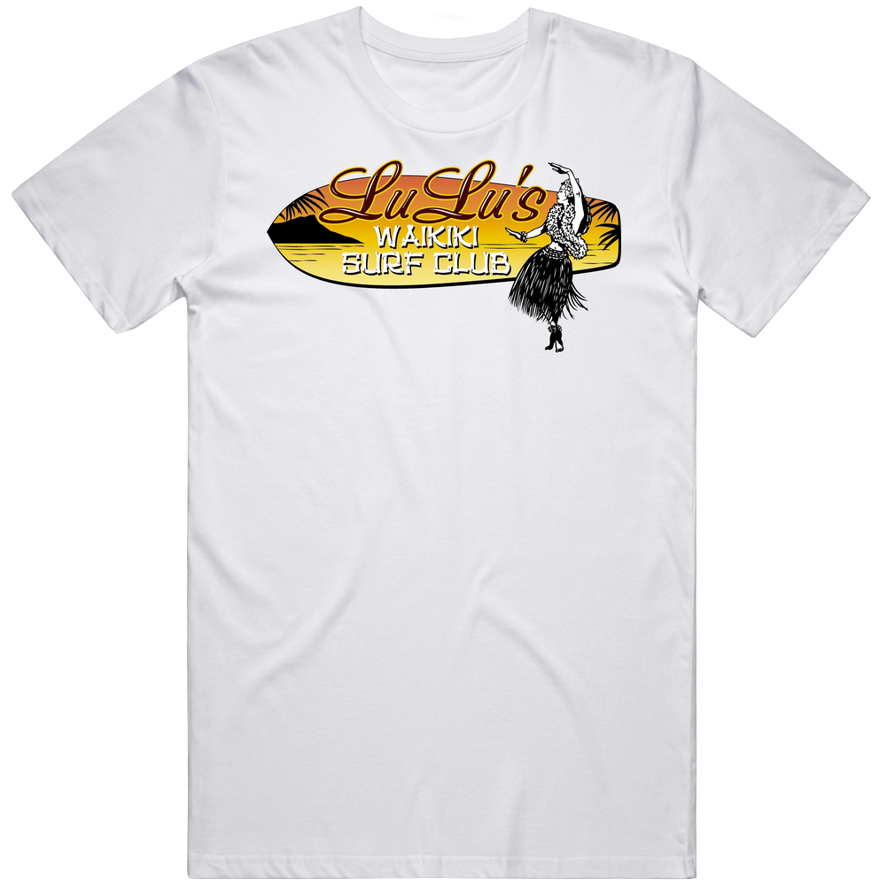 Lulu's Waikiki Honolulu Hawaii Top Restaurants Food Fan Lover Foodie Unisex Soft Cotton Tee T Shirt