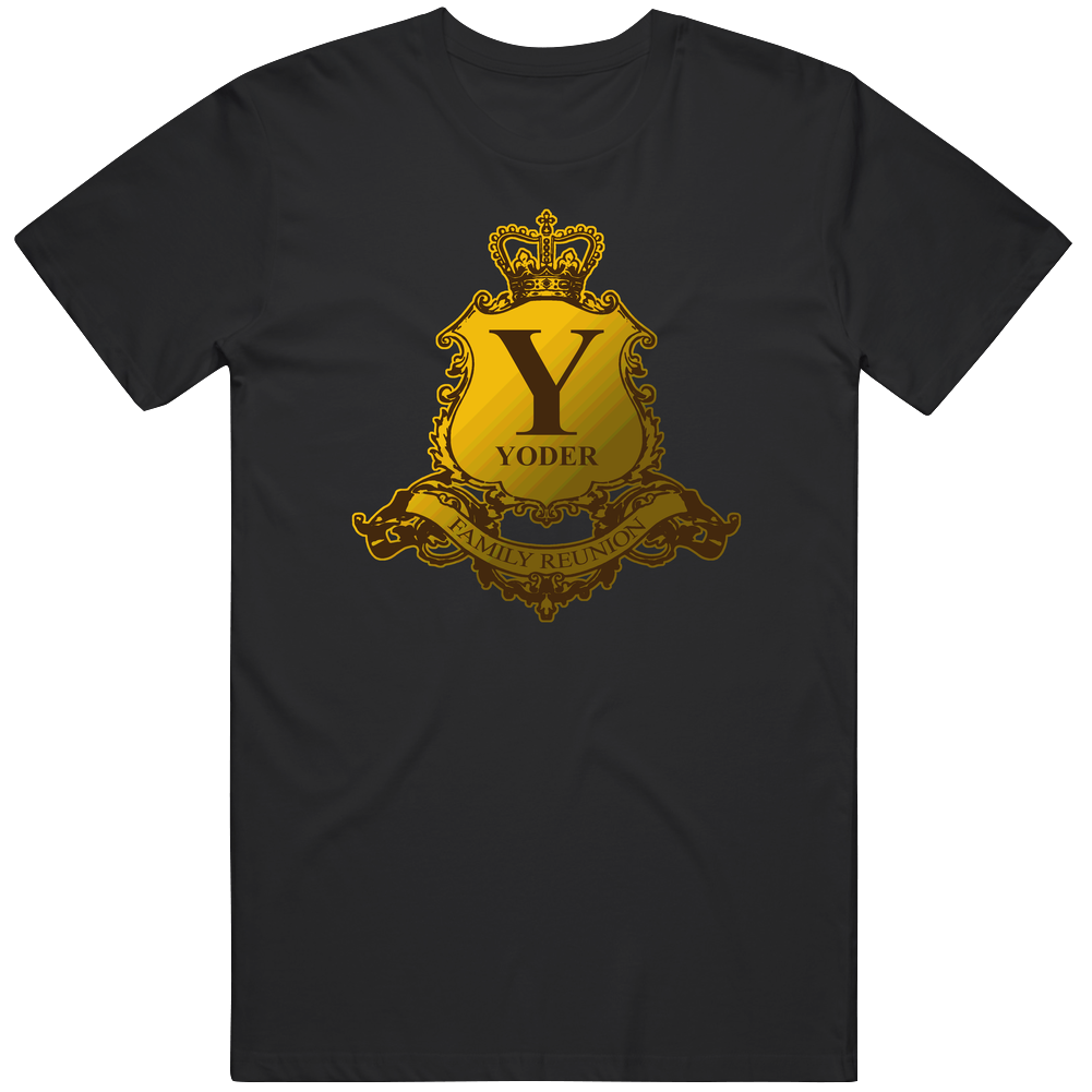 Yoder Family Reunion Crest Last Name Surname Unisex Soft Cotton Tee T Shirt Yoder Family Reunion Crest Last Name Surname Unisex Soft Cotton Tee T Shirt