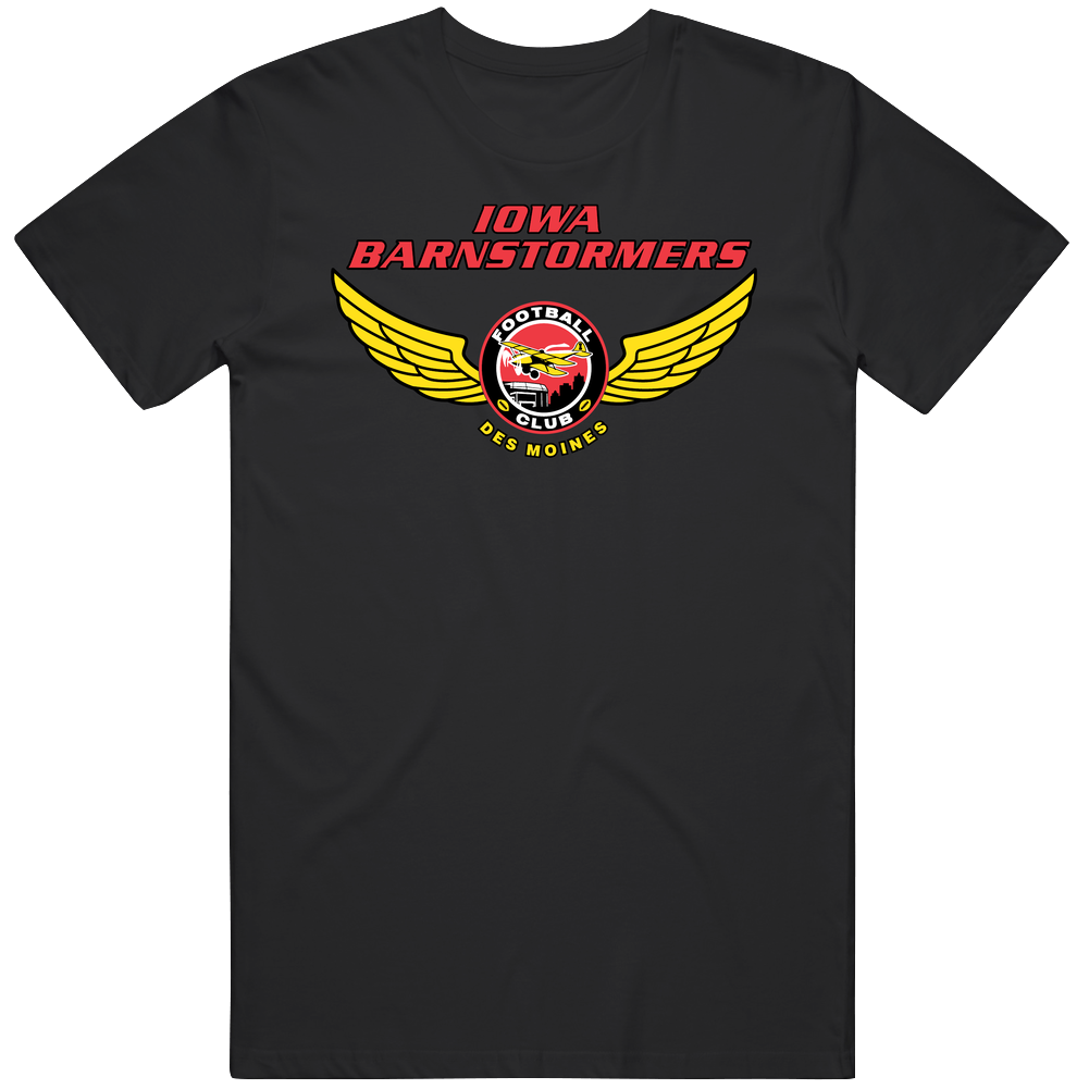 Iowa Barnstormers Arena Football League Team Fan Logo Unisex Soft Cotton Tee T Shirt