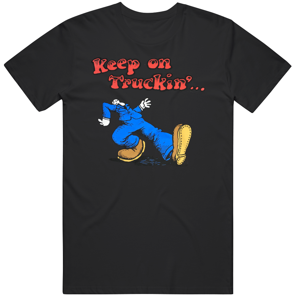 Robert Crumb Keep On Truckin Funny Comic Unisex Soft Cotton Tee T Shirt