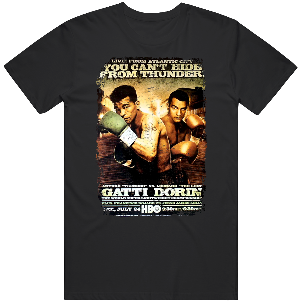 Arturo Gatti Vs Leonard Dorin Cool Boxing Fight Card Boxer Unisex Soft Cotton Tee T Shirt Arturo Gatti Vs Leonard Dorin Cool Boxing Fight Card Boxer Unisex Soft Cotton Tee T Shirt