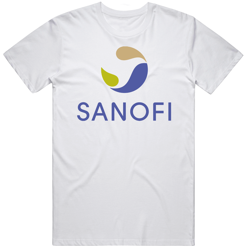 Sanofi Nasdaq Company Logo Employee Fan Unisex Soft Cotton Tee T Shirt