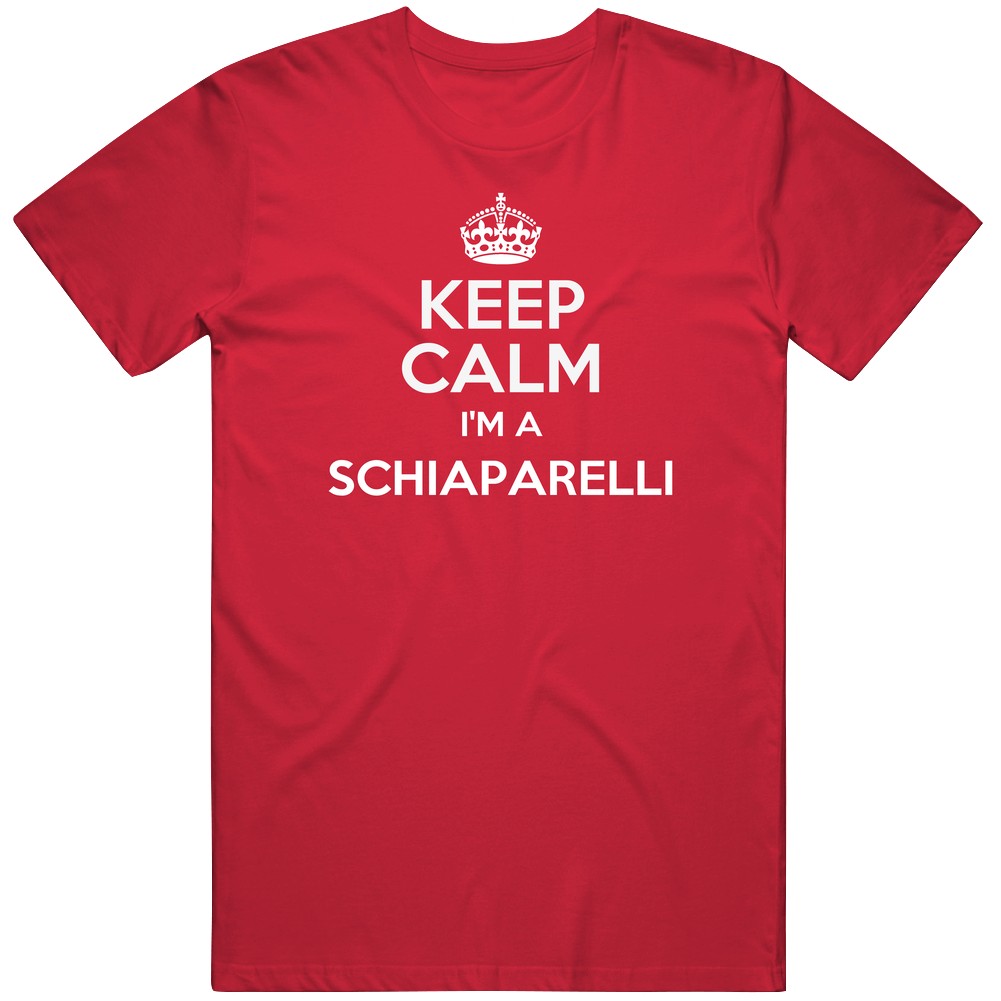 Schiaparelli Keep Calm Parody Family Tee Unisex Soft Cotton Tee T Shirt