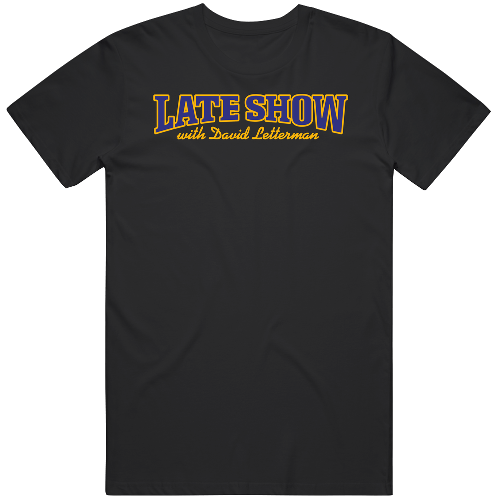 David Letterman Late Show Popular Late Night Tv Talk Show Fan Unisex Soft Cotton Tee T Shirt David Letterman Late Show Popular Late Night Tv Talk Show Fan Unisex Soft Cotton Tee T Shirt