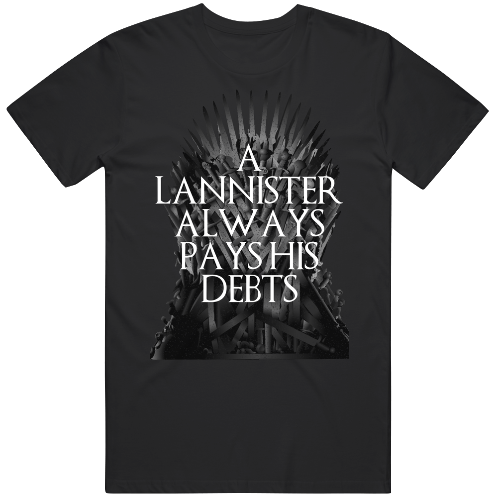A Lannister Always Pays His Debts Game Of Thrones Unisex Soft Cotton Tee T Shirt
