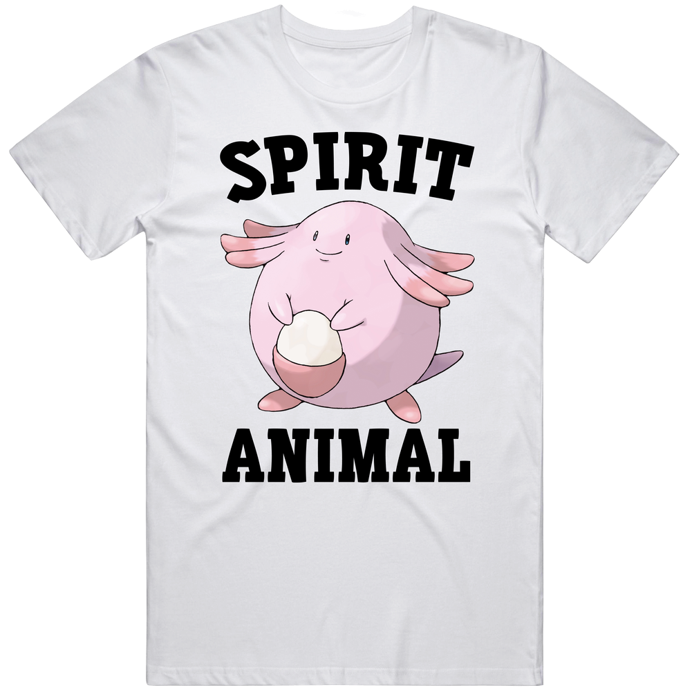 Chansey Is My Spirit Animal Unisex Soft Cotton Tee T Shirt Chansey Is My Spirit Animal Unisex Soft Cotton Tee T Shirt