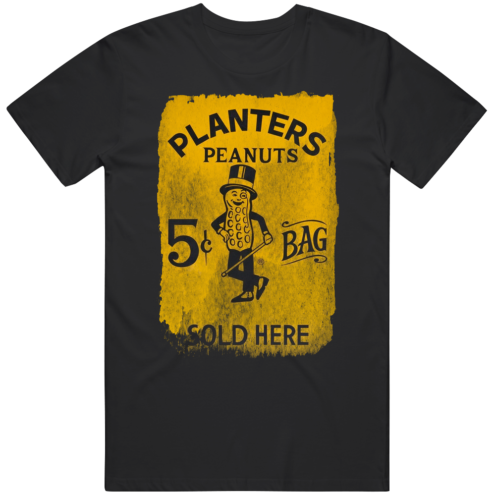 Planters Peanuts 5 Cent Bag Unisex Soft Cotton Tee T Shirt