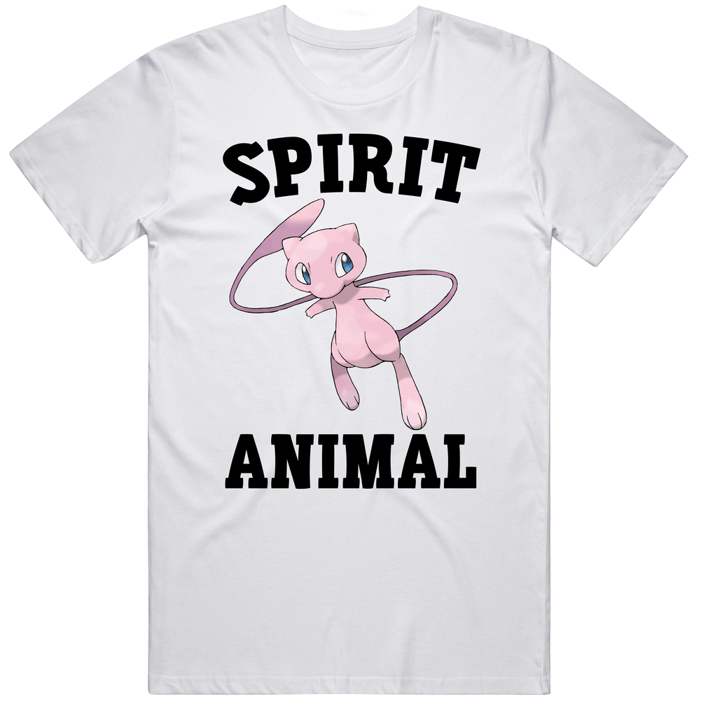 Mew Is My Spirit Animal Unisex Soft Cotton Tee T Shirt Mew Is My Spirit Animal Unisex Soft Cotton Tee T Shirt