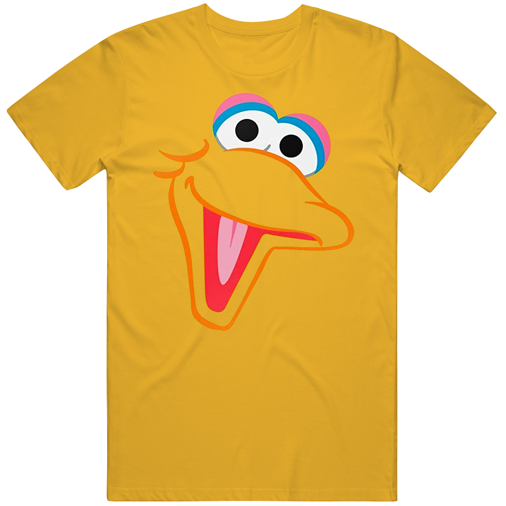 Big Bird Sesame Street Halloween Face Unisex Soft Cotton Tee T Shirt