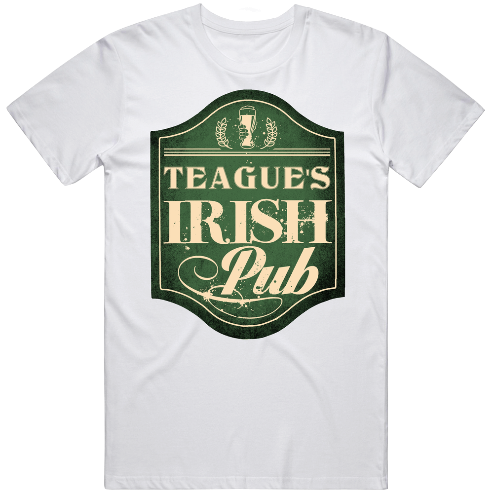 Teague Irish Pub St Patricks Day Beer Party Custom Name Unisex Soft Cotton Tee T Shirt Teague Irish Pub St Patricks Day Beer Party Custom Name Unisex Soft Cotton Tee T Shirt