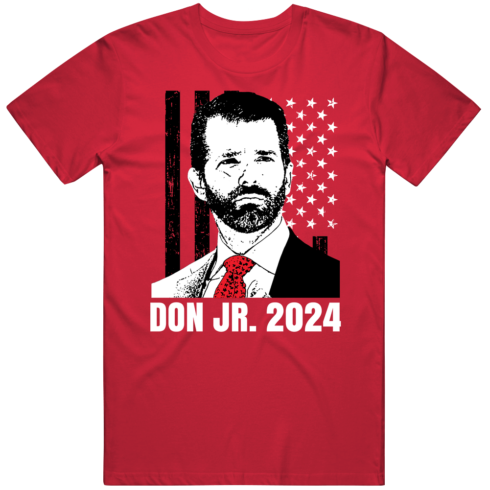 Don Jr 2024 Donald Trump Jr Presidential Race Unisex Soft Cotton Tee T Shirt Don Jr 2024 Donald Trump Jr Presidential Race Unisex Soft Cotton Tee T Shirt
