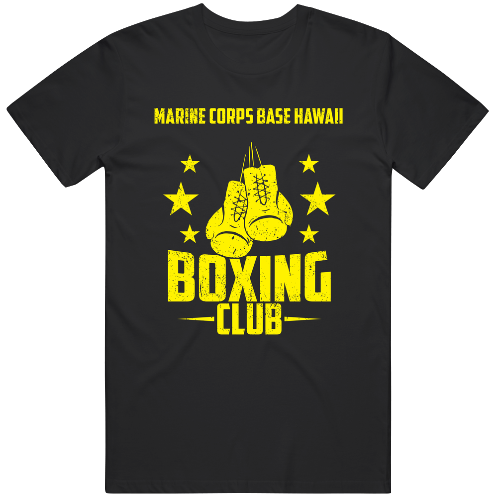Marine Corps Base Hawaii Hawaii Boxing Club Cool Sports Fitness Unisex Soft Cotton Tee T Shirt