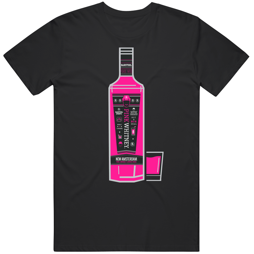 Pink Whitney New Amsterdam Vodka Bottle Unisex Soft Cotton Tee T Shirt