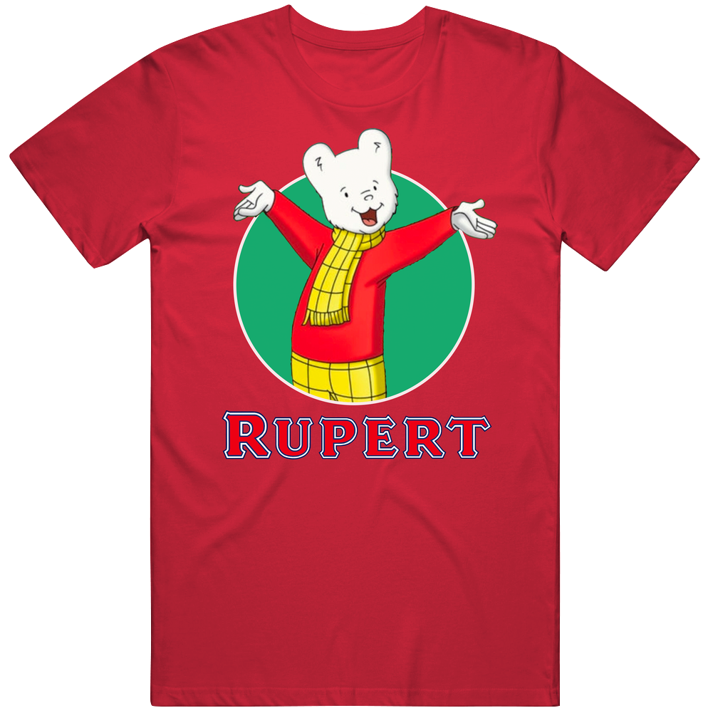 Rupert Bear Retro Cartoon Tv Unisex Soft Cotton Tee T Shirt Rupert Bear Retro Cartoon Tv Unisex Soft Cotton Tee T Shirt