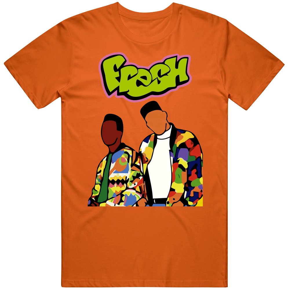 Fresh Prince Of Belair Dj Jazzy Jeff 90s Tv Show Cool Illustration Unisex Soft Cotton Tee T Shirt