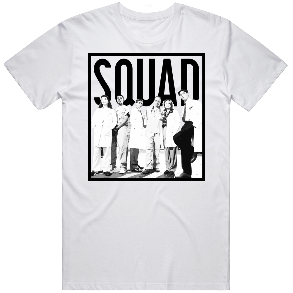 Squad Er Characters Retro Hopsital Tv Show  Fan Unisex Soft Cotton Tee T Shirt