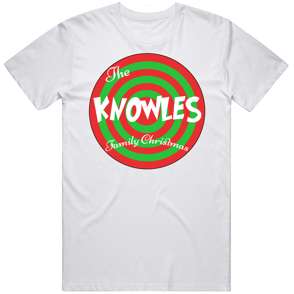 The Knowles Family Christmas Last Name Unisex Soft Cotton Tee T Shirt