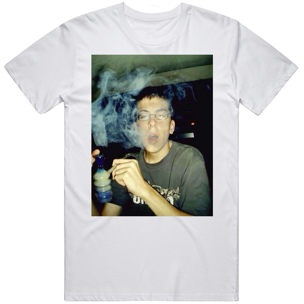 Fogell Christopher Mintz Plasse Smoking A Bong Funny Unisex Soft Cotton Tee T Shirt