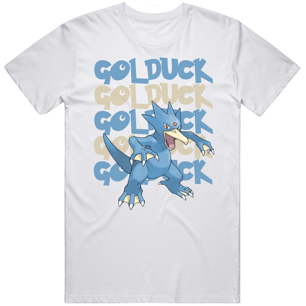 Golduck Pokemon Video Game Movie Cartoon Character Fan Unisex Soft Cotton Tee T Shirt Golduck Pokemon Video Game Movie Cartoon Character Fan Unisex Soft Cotton Tee T Shirt