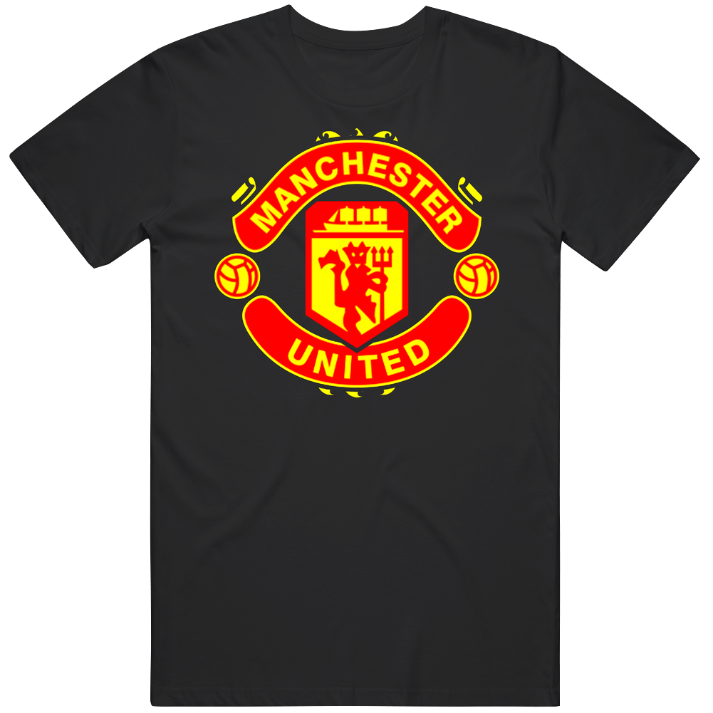 Manchester United Soccer Retro Graphic Unisex Soft Cotton Black Unisex Soft Cotton Tee T Shirt Manchester United Soccer Retro Graphic Unisex Soft Cotton Black Unisex Soft Cotton Tee T Shirt