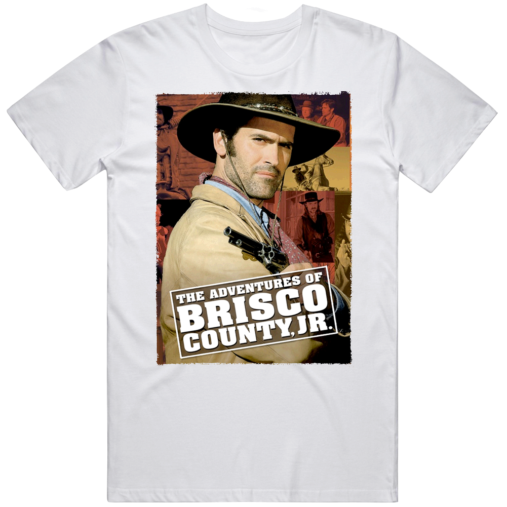 The Adventures Of Brisco County Jr Poster 90s Western Tv Show Unisex Soft Cotton Tee T Shirt