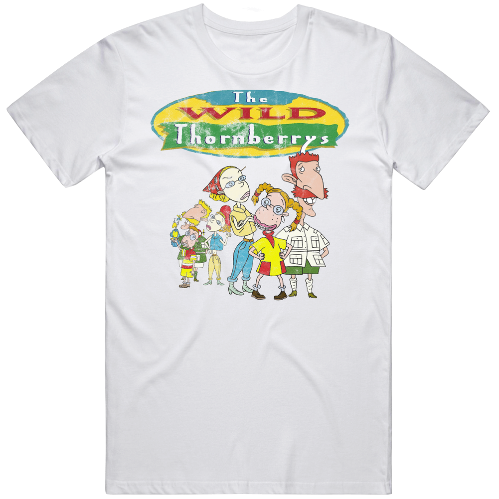 The Wild Thornberry's Family Kids Tv Show Cartoon Worn Look Unisex Soft Cotton Tee T Shirt