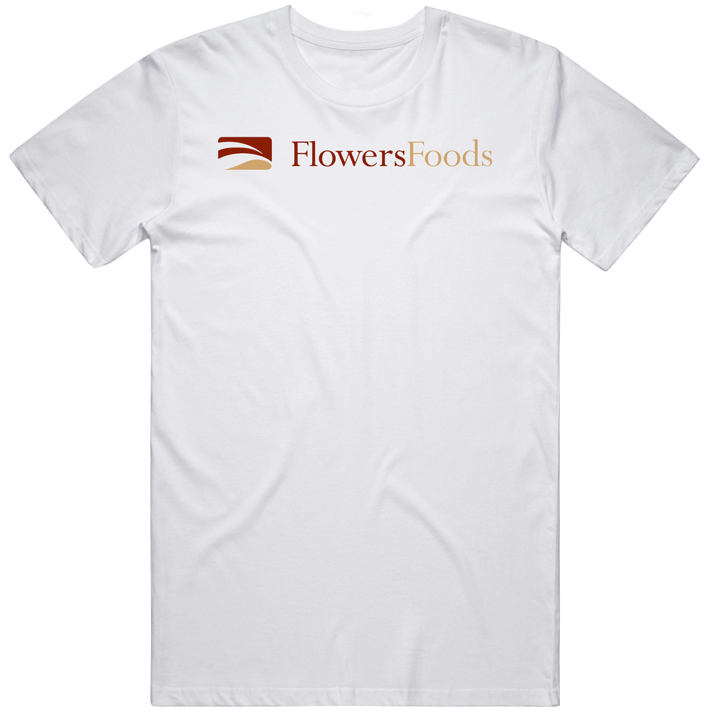 Flowers Foods Bread Bakery Company Mens Size Large White Unisex Soft Cotton Tee T Shirt