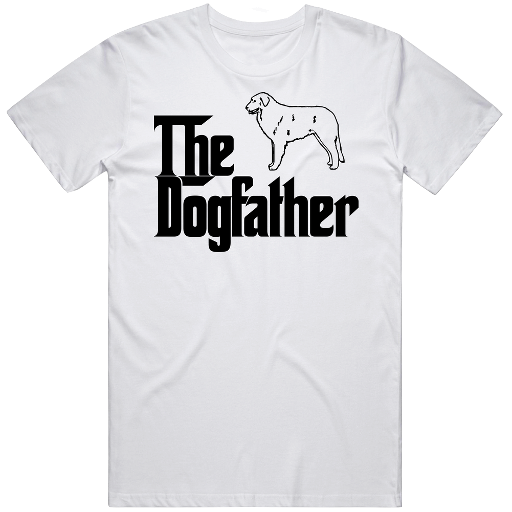 Kuvasz Custom Dog Breed The Dogfather Mens Cotton Tee T Shirt