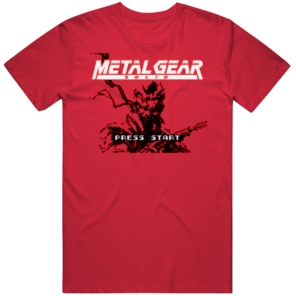 Metal Gear Solid Retro Mens Cotton Tee T Shirt