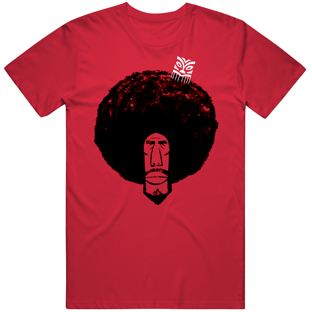 Afro Pick Retro Mens Cotton Tee T Shirt