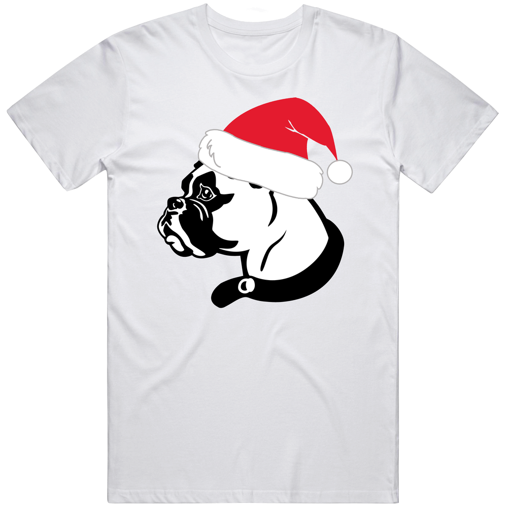 Boxer Dog In A Santa Hat Dog Lovers Christmas Mens Cotton Tee T Shirt