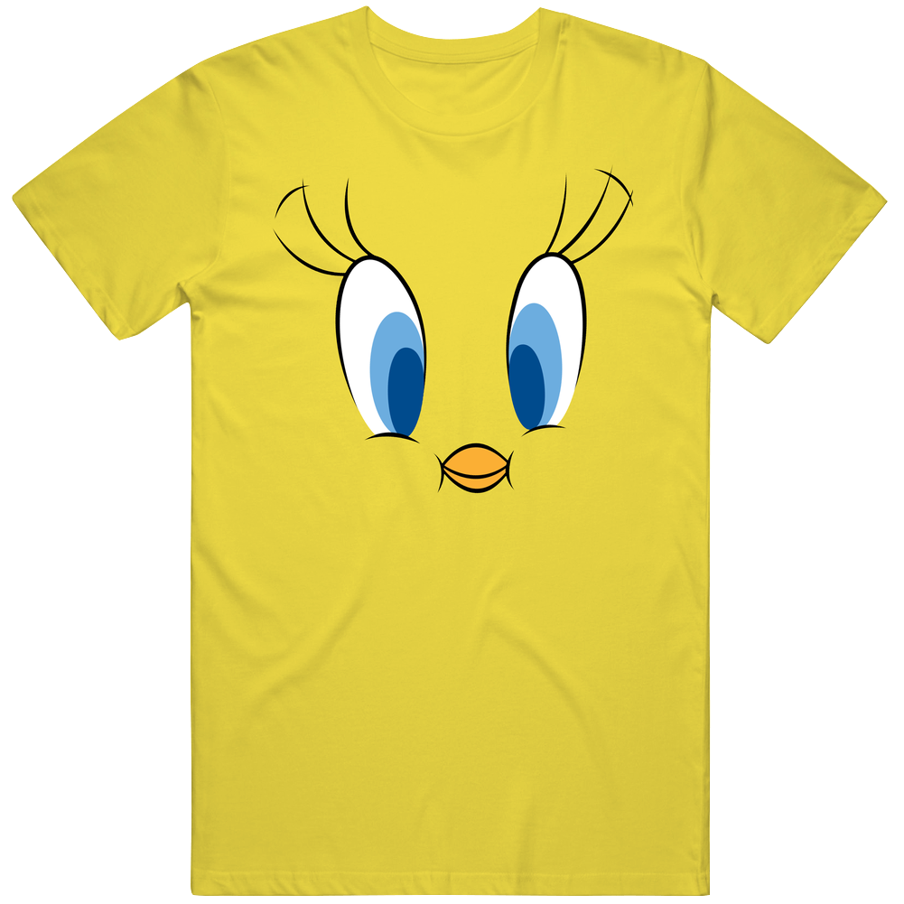 Tweety Bird Looney Tunes Full Face Halloween Mens Cotton Tee T Shirt Tweety Bird Looney Tunes Full Face Halloween Mens Cotton Tee T Shirt