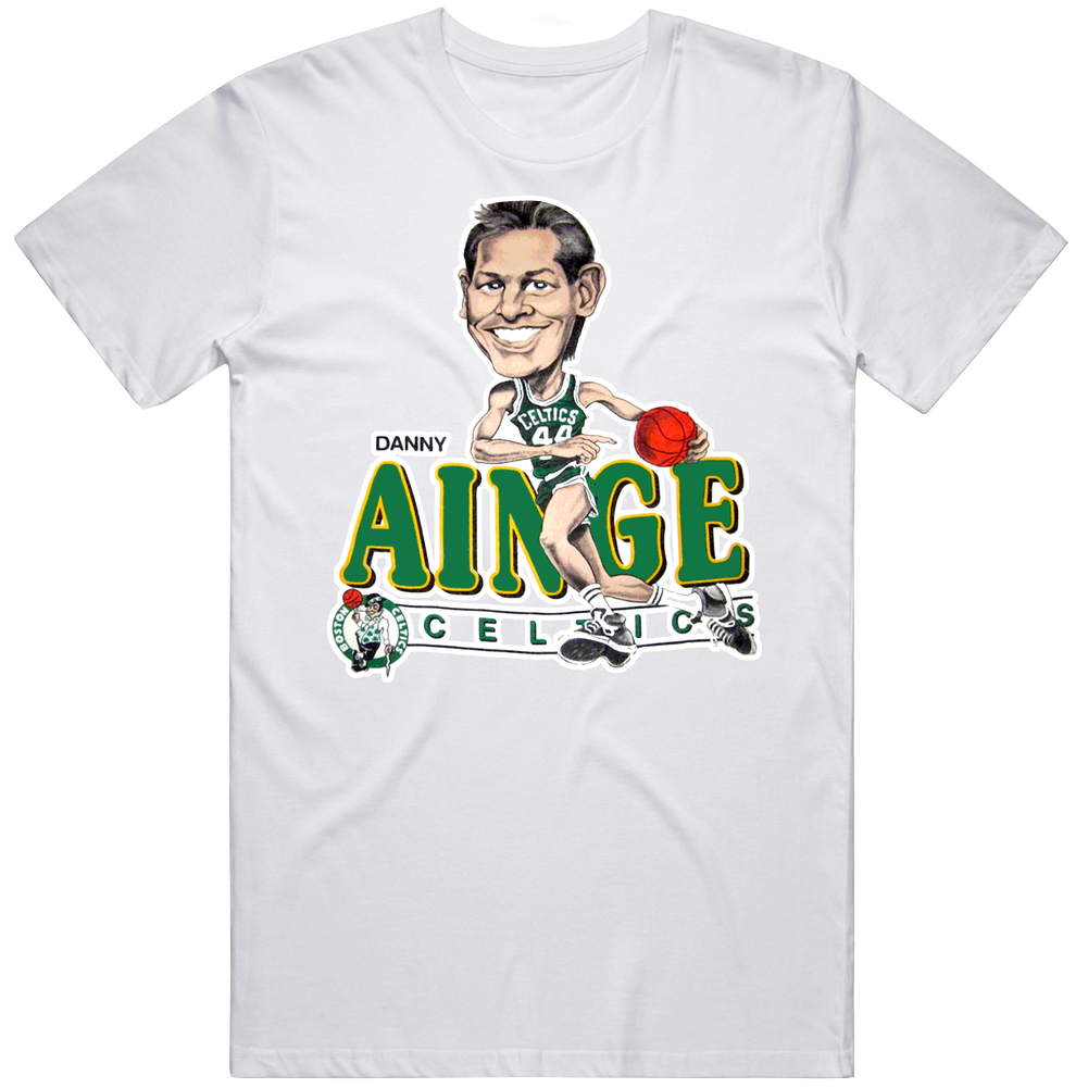 Danny Ainge Retro Basketball Caricature Mens Cotton Tee T Shirt Danny Ainge Retro Basketball Caricature Mens Cotton Tee T Shirt
