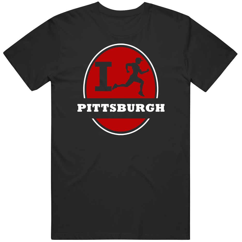 I Run Pittsburgh Jogging Running Mens Cotton Tee T Shirt