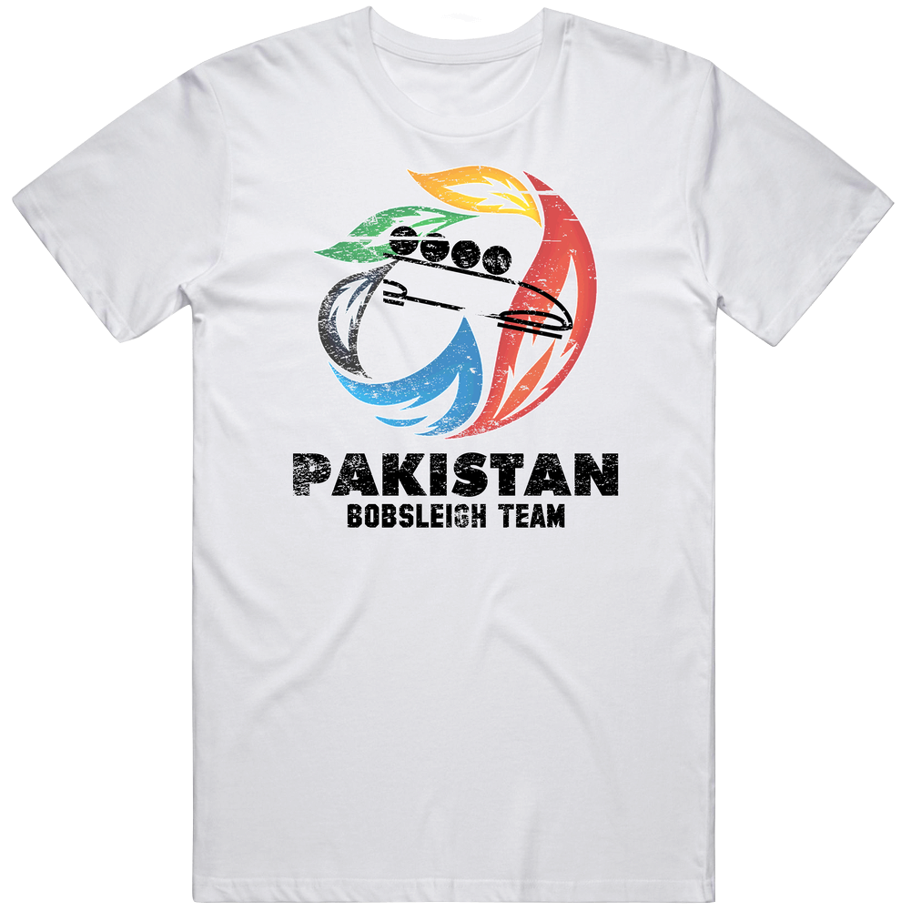 Pakistan Bobsleigh Team 2014 Olympic Sochi Vintage Distressed Mens Cotton Tee T Shirt Pakistan Bobsleigh Team 2014 Olympic Sochi Vintage Distressed Mens Cotton Tee T Shirt