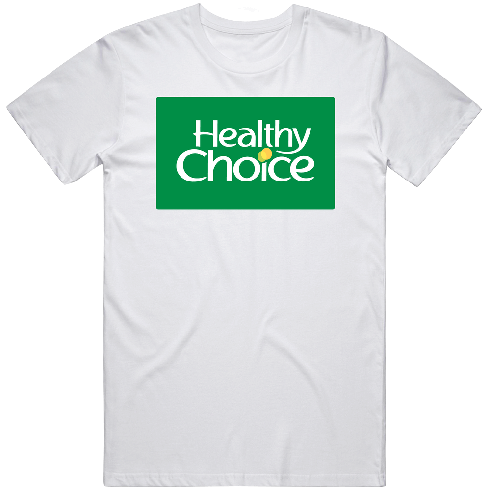 Healthy Choice Favorite Popcorn Snack Food Lovers Mens Cotton Tee T Shirt