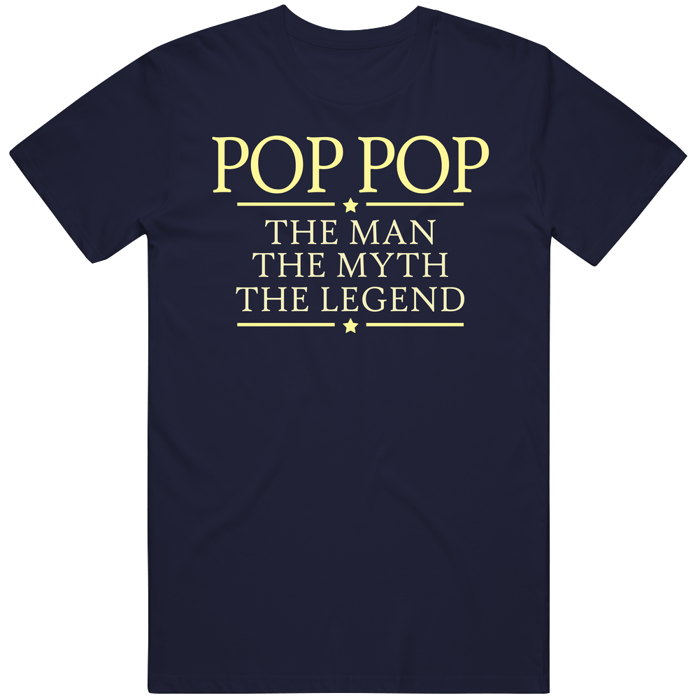 Pop Pop Man Myth Legend Mens Cotton Tee T Shirt Pop Pop Man Myth Legend Mens Cotton Tee T Shirt