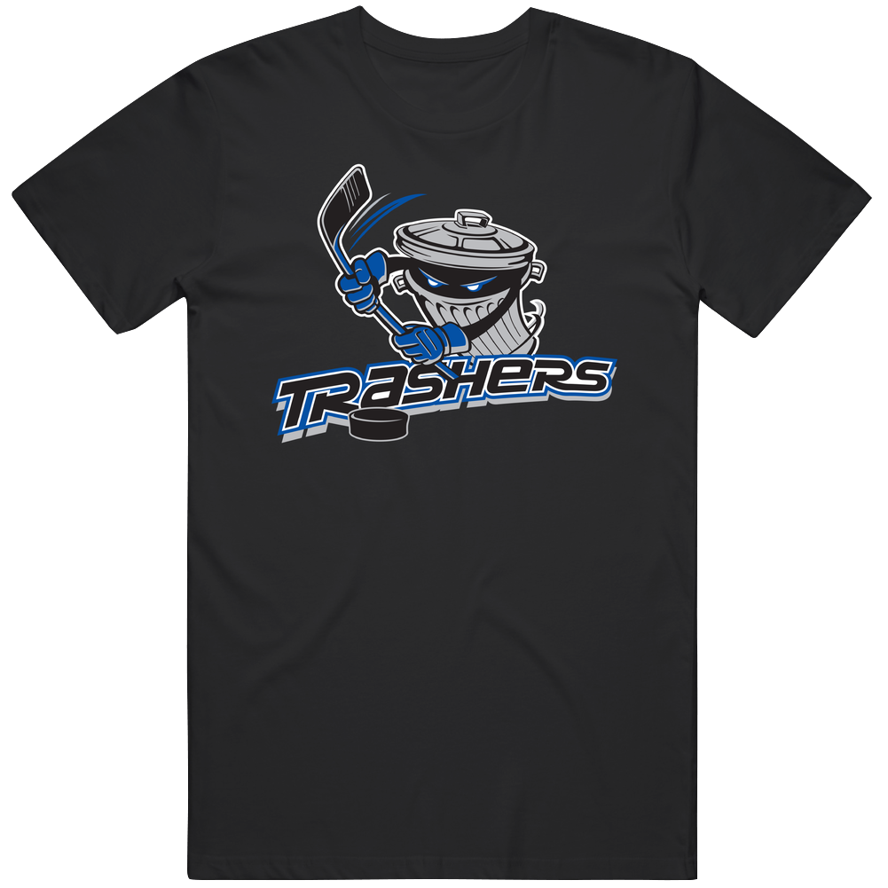 Danbury Trashers Uhl Hockey Team Black Mens Cotton Tee T Shirt Danbury Trashers Uhl Hockey Team Black Mens Cotton Tee T Shirt
