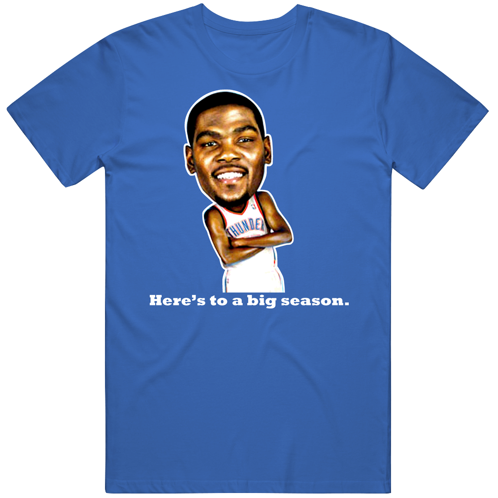 Kevin Durant Oklahoma Thunder Mens Cotton Tee T Shirt Kevin Durant Oklahoma Thunder Mens Cotton Tee T Shirt