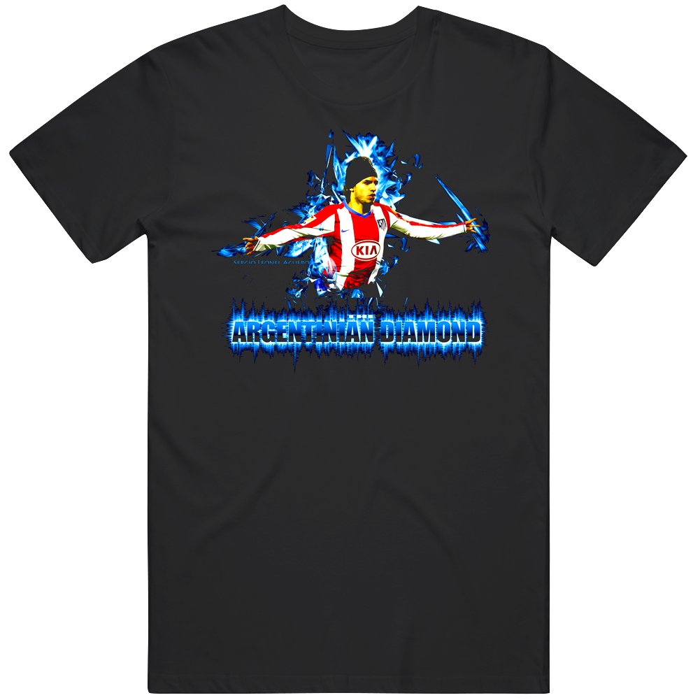 Sergio Aguero Soccer Mens Cotton Tee T Shirt Sergio Aguero Soccer Mens Cotton Tee T Shirt